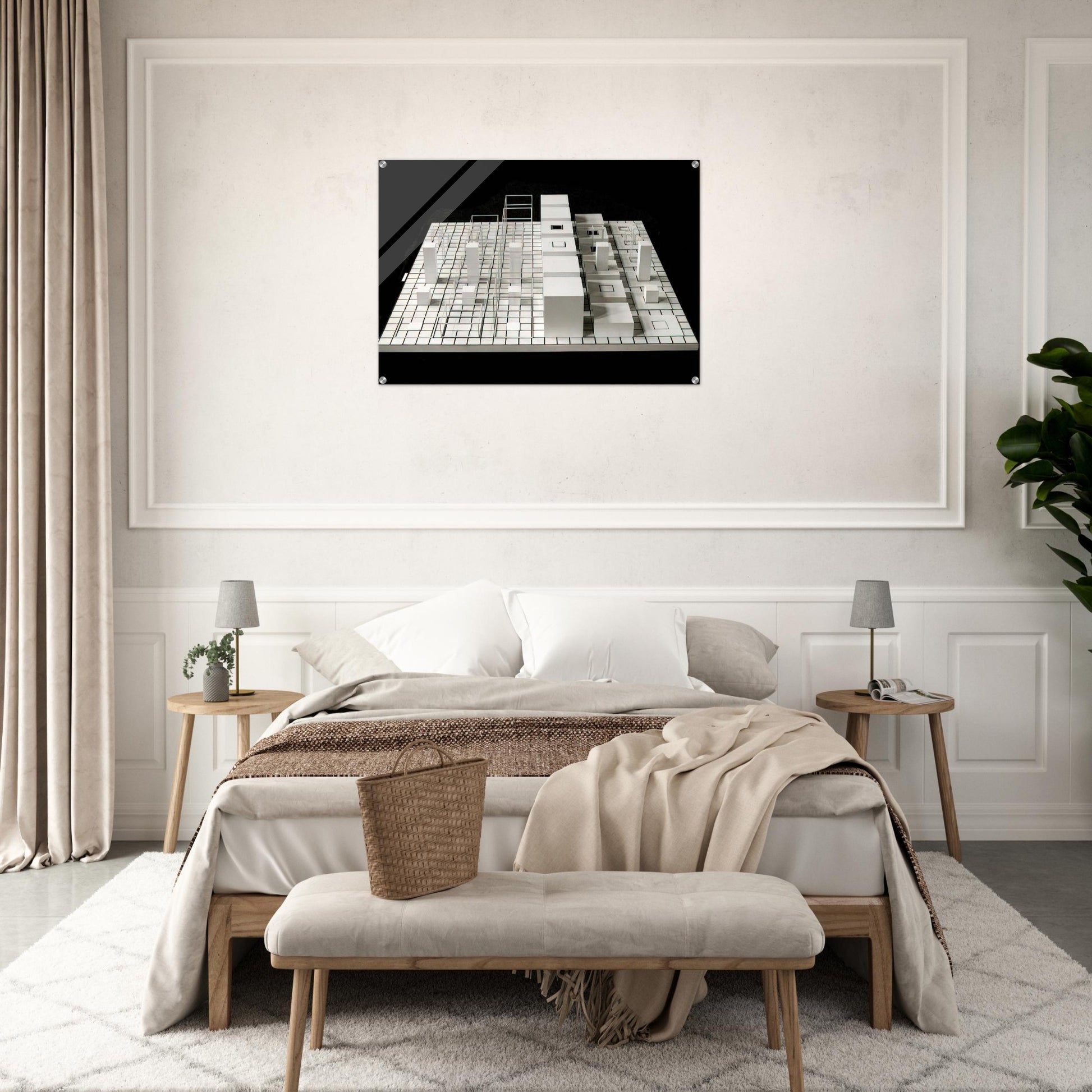 Serial Project #1 ABCD - Sol LeWitt Acrylic Print - 70x100 cm / 28x40″ inches