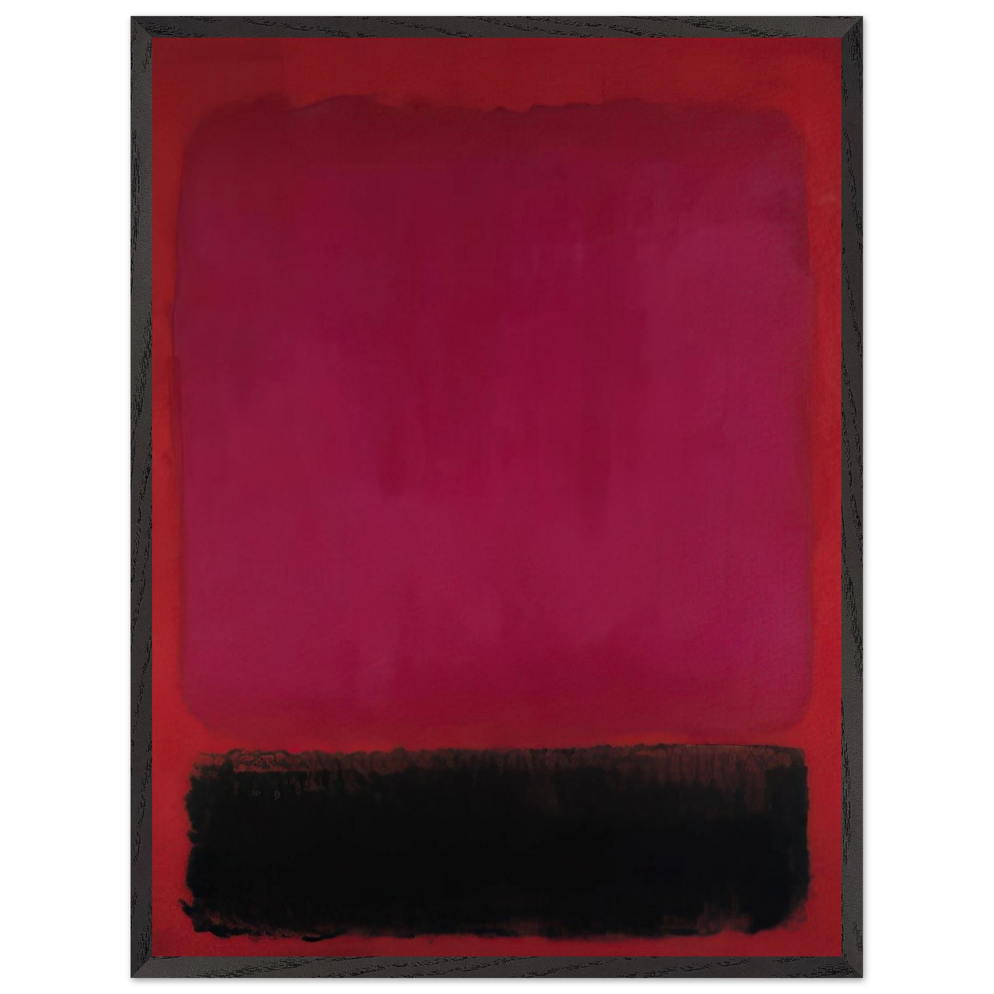 Helen Frankenthaler - Untitled - 1967 Wall art - 13x18 cm / 5x7 inches - Premium Wooden Framed Poster With Fine Art Paper-canvas - White frame
