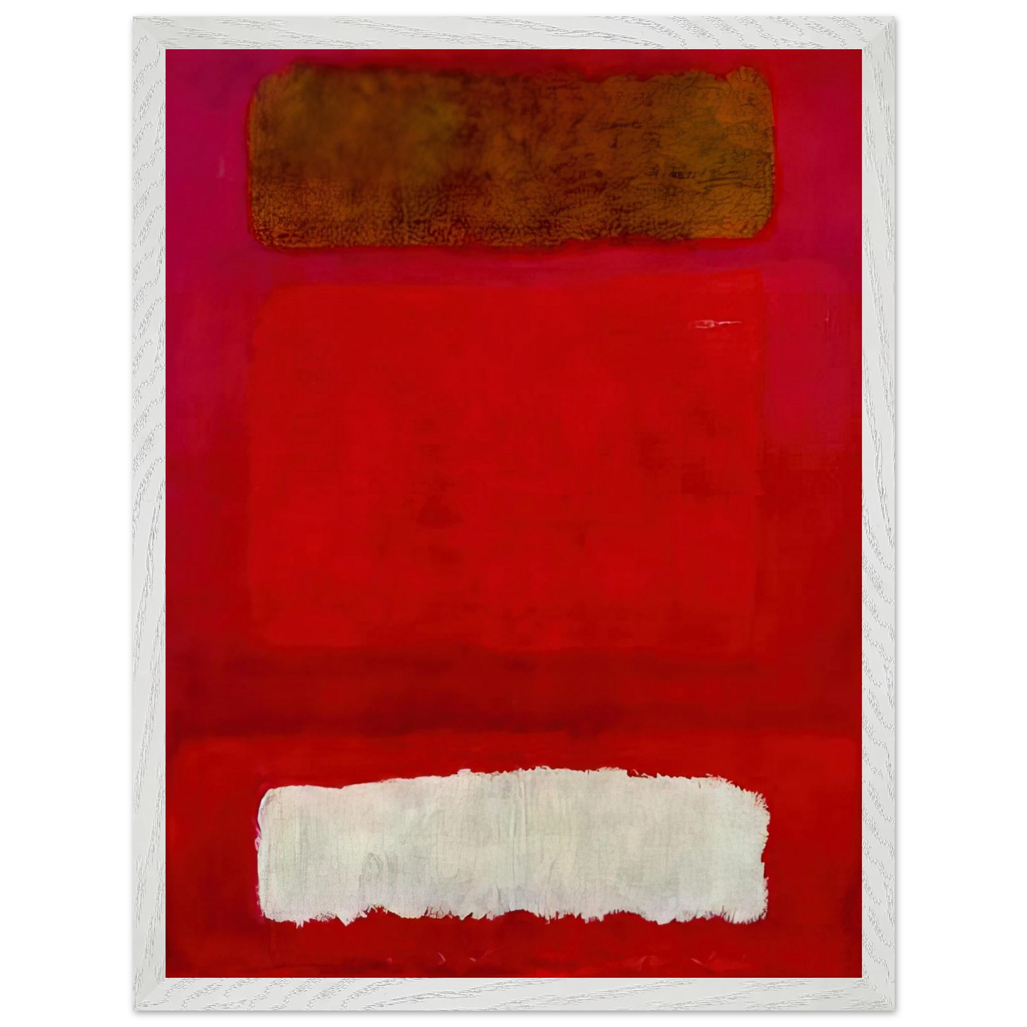 Mark Rothko - No. 16 Red, White, and Brown - 1957 Wall Art - 30x40 cm / 12x16 inches - Fine Art Poster-canvas - -