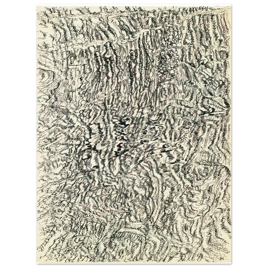 Henri Michaux - Dessin mescalinien - 1958  75x100 cm / 30x40inches Fine Art Poster