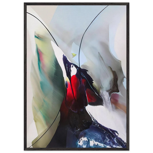 Phenomena Tarot Over - Paul Jenkins 70x100 cm / 28x40 inches Framed Art Print – Black Wooden Frame