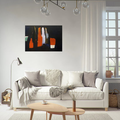 Bouteilles - Art Informel - Nicolas de Stael Brushed Aluminum Print - 70x100 cm / 28x40 inches | Nicolas de Stael Aluminum Print | Nicolas de Stael Prints