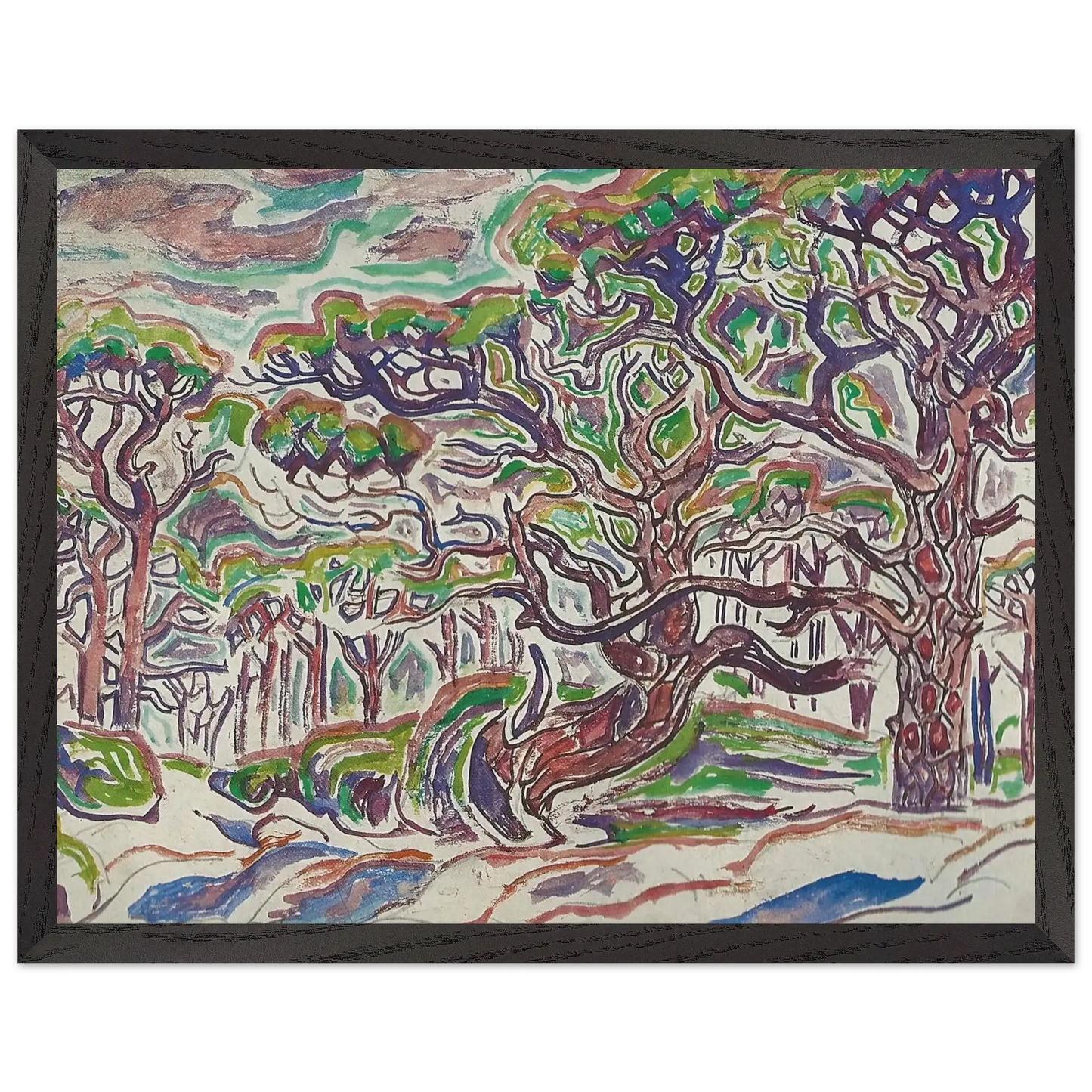 Walter Inglis Anderson - Walter Anderson Wall art - A2 (42 x 59.4  cm) - Premium Wooden Framed Poster With Fine Art Paper - White frame