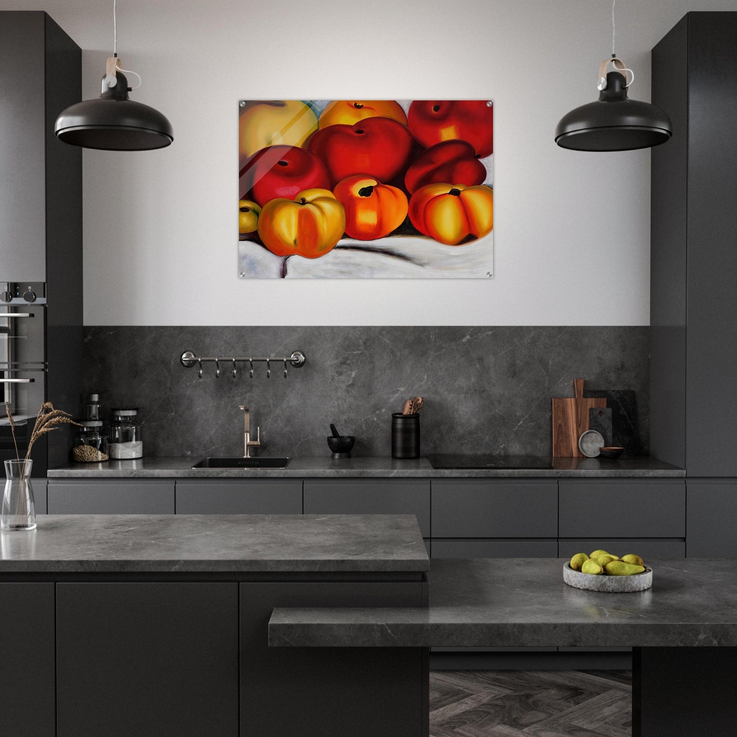 Apple Family II - Georgia O'Keeffe Acrylic Print - 70x100 cm / 28x40″ inches | Georgia O'Keeffe Wall Art | Georgia O'Keeffe Prints