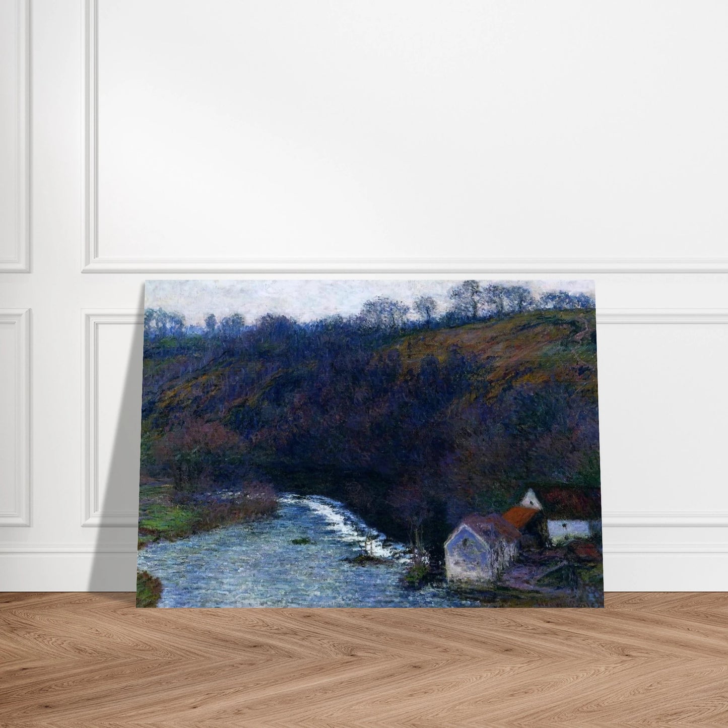 The Mill at Vervy - claude monet Brushed Aluminum Print - 70x100 cm / 28x40 inches | claude monet Aluminum Print | claude monet Prints