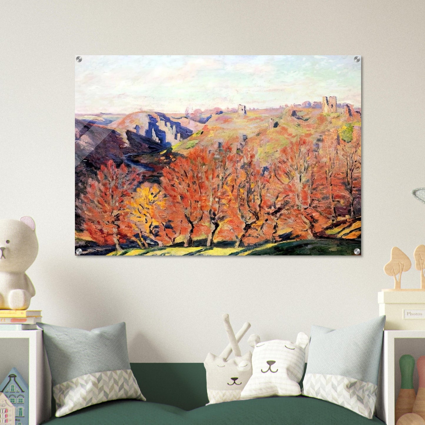 Les Ruines a Crozant - 1897 - Armand Guillaumin Acrylic Print - 70x100 cm / 28x40″ inches