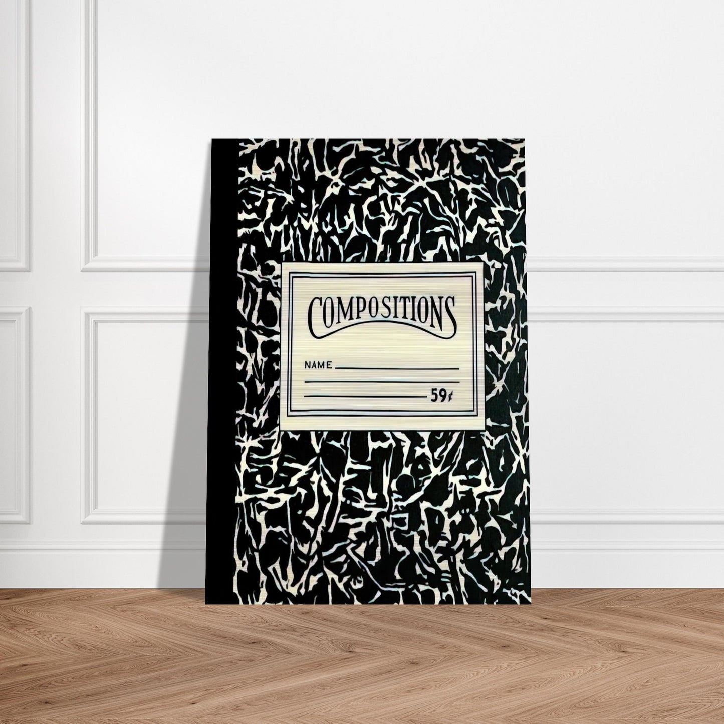 COMPOSITIONS II 1964 - Roy Lichtenstein Brushed Aluminum Print - 70x100 cm / 28x40 inches | Roy Lichtenstein Aluminum Print | Roy Lichtenstein Prints