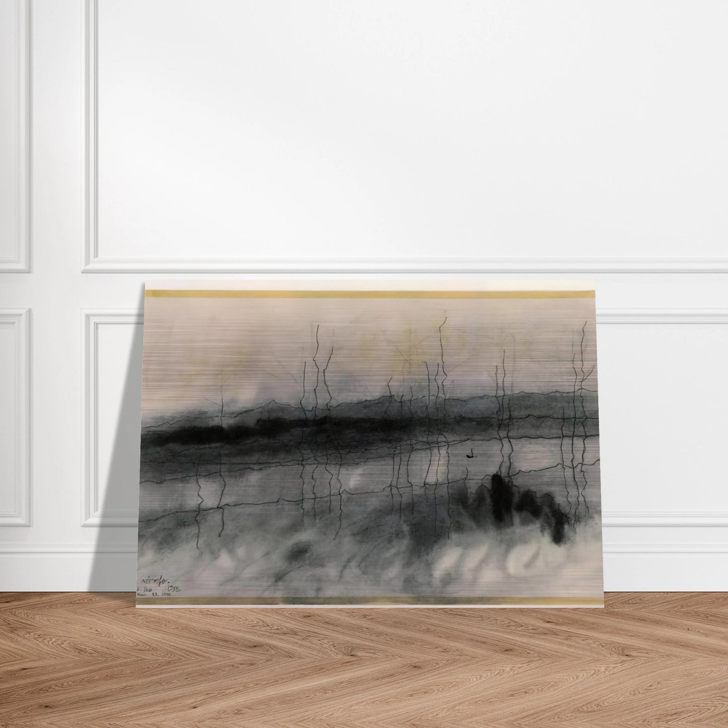 MYSTIC RIVER 1951 - Lyonel Feininger Brushed Aluminum Print - 70x100 cm / 28x40 inches | Lyonel Feininger Aluminum Print | Lyonel Feininger Prints