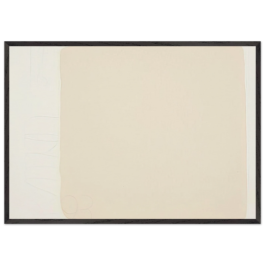 Untitled from BAM III - 1993 - Robert Ryman 70x100 cm / 28x40 inches Framed Art Print – Black Wooden Frame