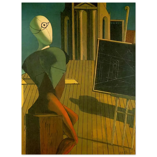 Giorgio de Chirico - THE PROFIT 1915  75x100 cm / 30x40inches Fine Art Poster