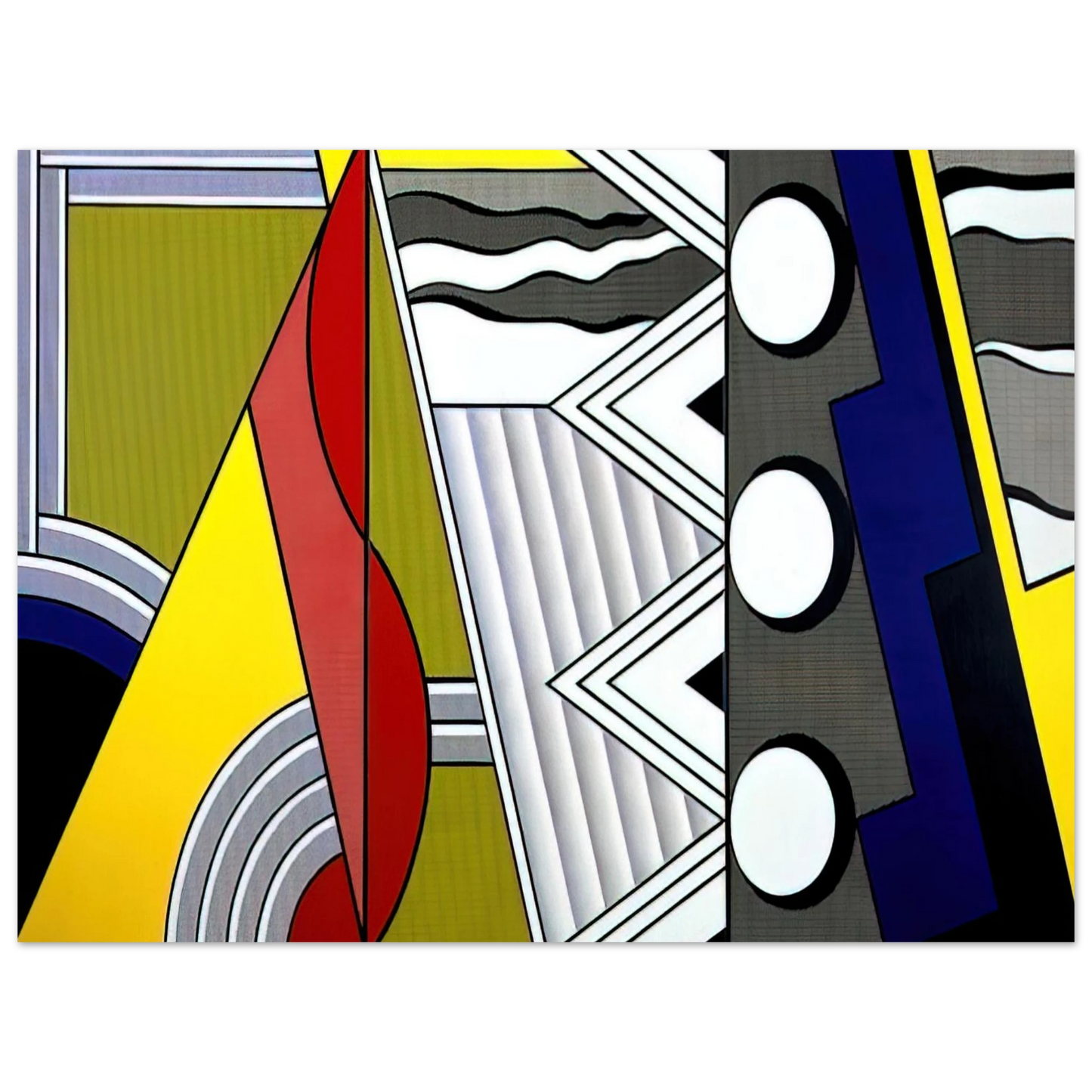 Roy Lichtenstein - MODERN PAINTING WITH CLEF 1967  75x100 cm / 30x40inches Fine Art Poster