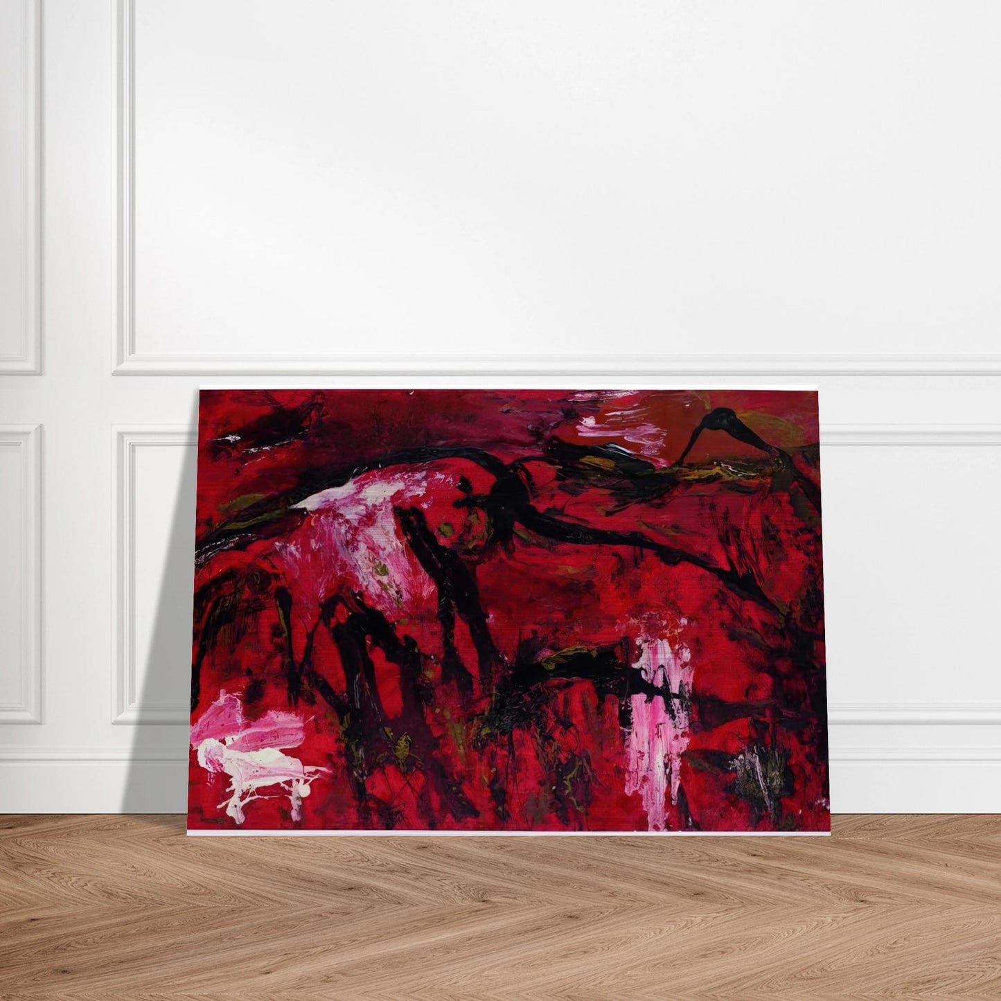 Libusa - 1995 - Emil Schumacher Brushed Aluminum Print - 70x100 cm / 28x40 inches | Emil Schumacher Aluminum Print | Emil Schumacher Prints