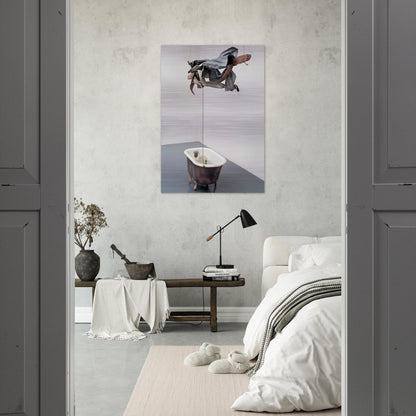 SOR AQUA VENETIAN 1973 - Robert Rauschenberg Brushed Aluminum Print - 70x100 cm / 28x40 inches | Robert Rauschenberg Aluminum Print | Robert Rauschenberg Prints