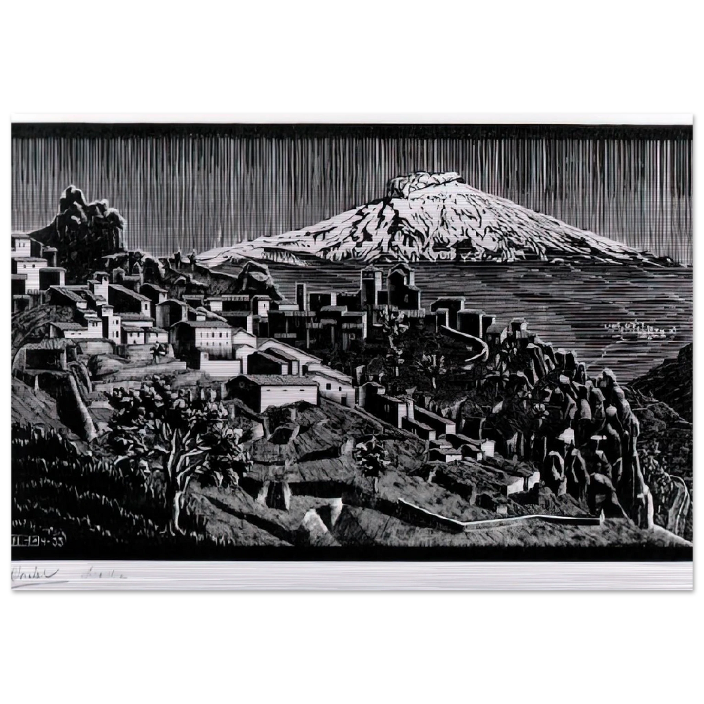 ESCHER (17) - MC Escher Brushed Aluminum Print - 70x100 cm / 28x40 inches | MC Escher Aluminum Print | MC Escher Prints