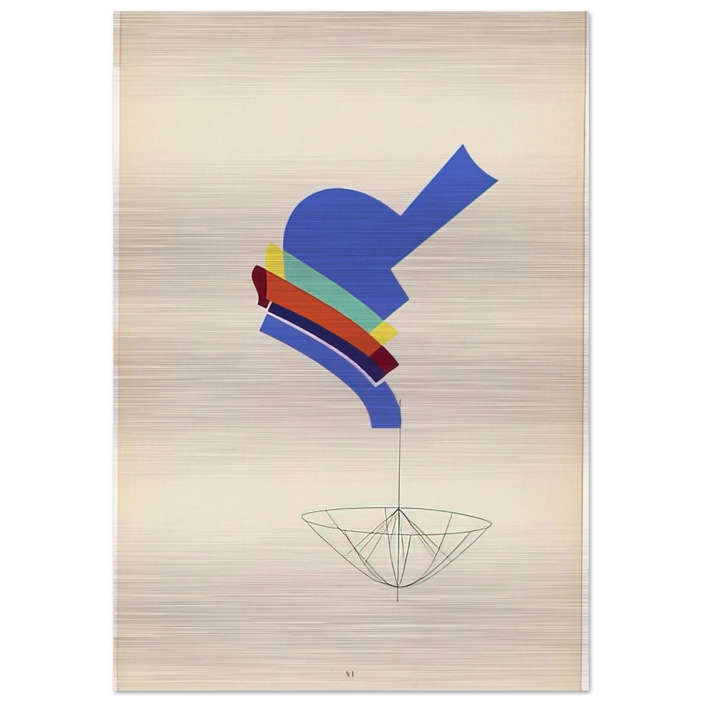 DECANTER FROM THE PORTFOLIO REVOLVING DOORS 1926 - Man Ray Brushed Aluminum Print - 70x100 cm / 28x40 inches | Man Ray Aluminum Print | Man Ray Prints