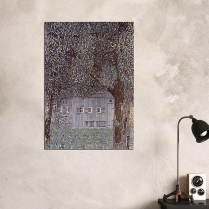 FARMHOUSE IN UPPER AUSTRIA 1912 - Gustav Klimt Brushed Aluminum Print - 70x100 cm / 28x40 inches | Gustav Klimt Aluminum Print | Gustav Klimt Prints