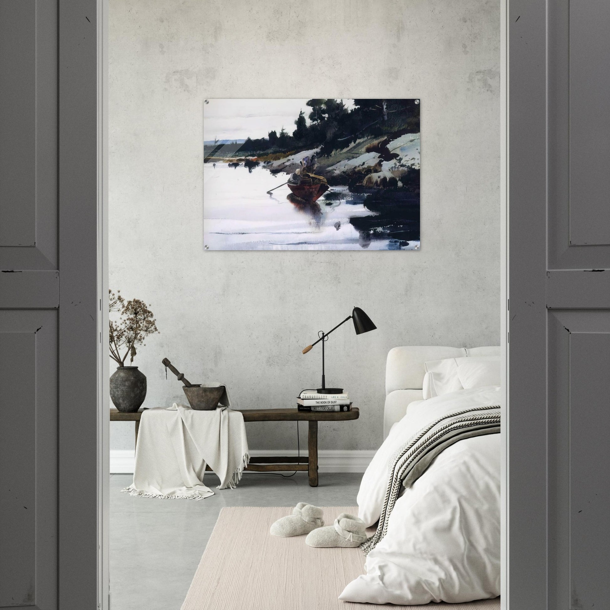 TURKEY COVE LEDGE - Andrew Wyeth Acrylic Print - 70x100 cm / 28x40″ inches