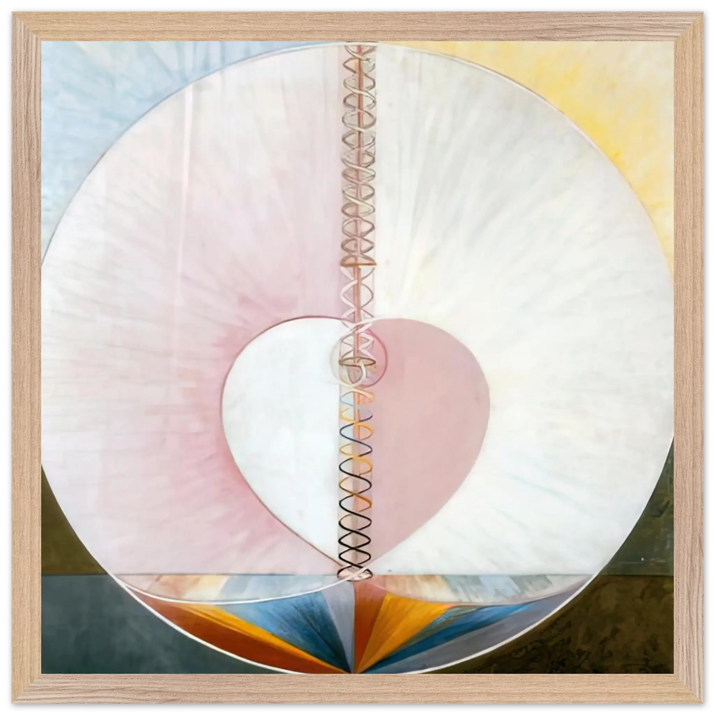 Hilma af Klint - WHAT A HUMAN BEING IS 1910 Wall art - 20x25 cm / 8x10 Inches - Fine Art Poster - -