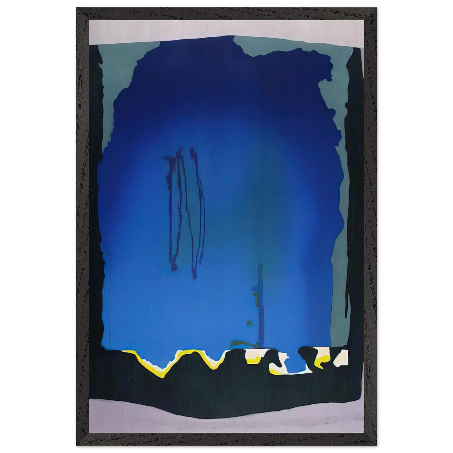 Helen Frankenthaler - Freefall - 1992 Wall art - 60x80 cm / 24x32 inches - Fine Art Poster-canvas - -
