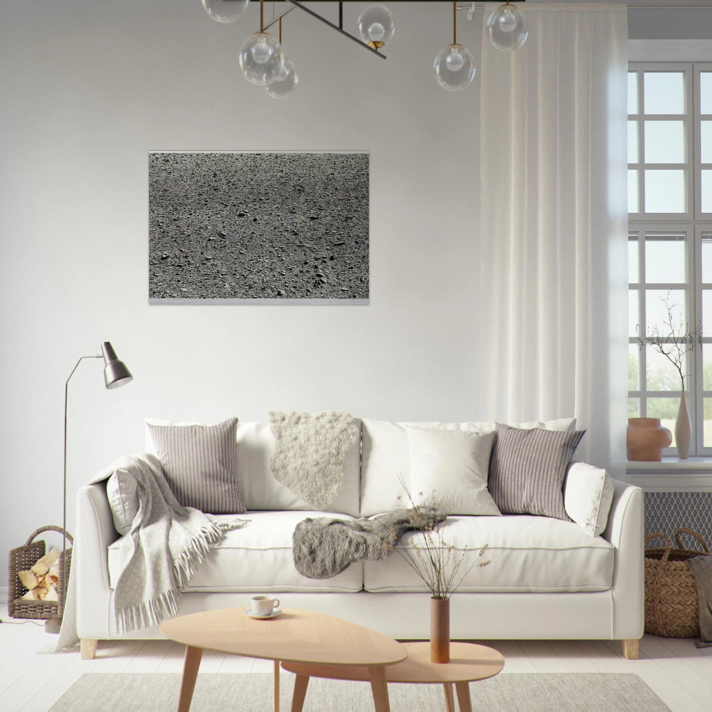DESERT 1975 - Vija Celmins Brushed Aluminum Print - 70x100 cm / 28x40 inches | Vija Celmins Aluminum Print | Vija Celmins Prints