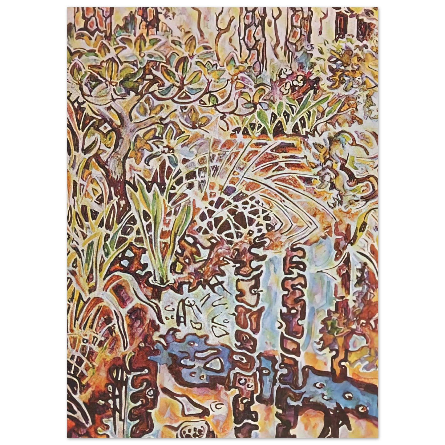 Walter Inglis Anderson - Walter Anderson Wall art - 30x45 cm / 12x18 inches - Premium Wooden Framed Poster With Fine Art Paper-canvas - Black frame