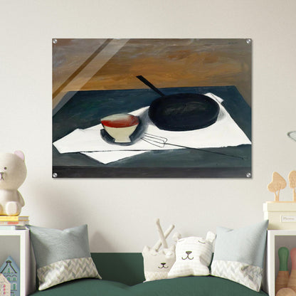 The Frying Pan - 1946 - William Scott Acrylic Print - 70x100 cm / 28x40″ inches | William Scott Wall Art | William Scott Prints
