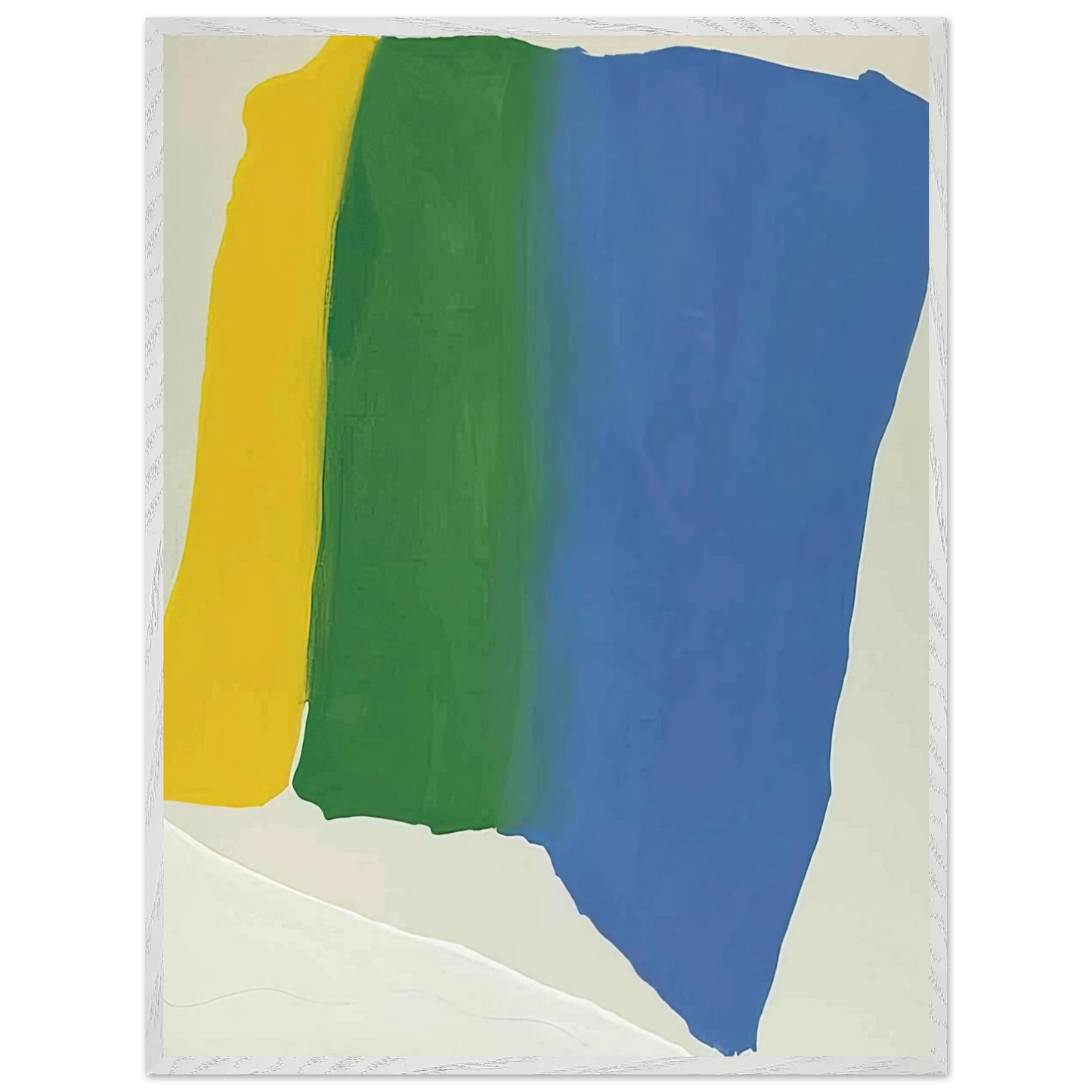 Helen Frankenthaler - Summer Insignia - 1969 Wall art - 60x80 cm / 24x32 inches - Premium Wooden Framed Poster With Fine Art Paper-canvas - Black frame
