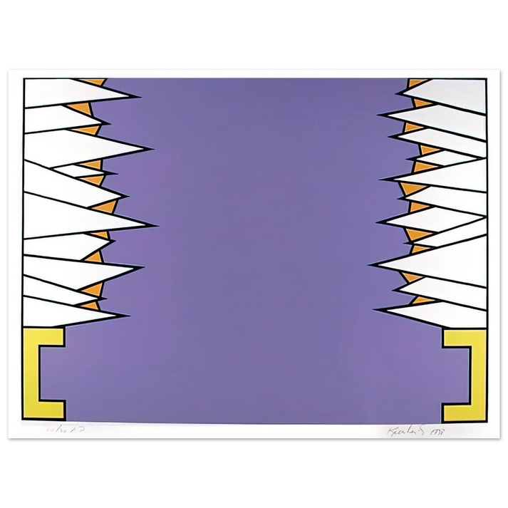 Nicholas Krushenick - Over the Rainbow - 1978  75x100 cm / 30x40inches Fine Art Poster