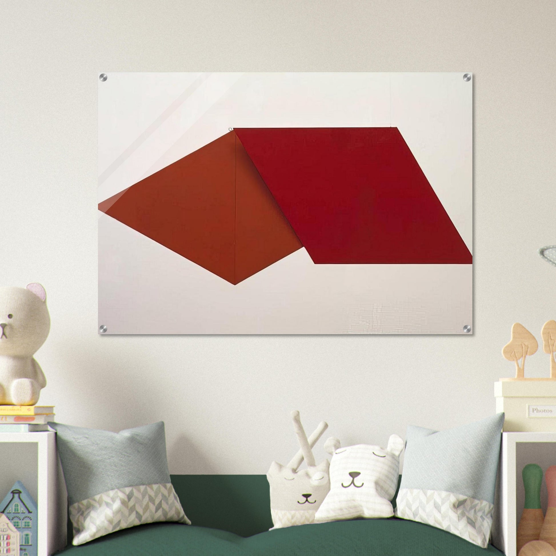 Spatial Relief red REL 036 - 1959 - Helio Oiticica Acrylic Print - 70x100 cm / 28x40″ inches