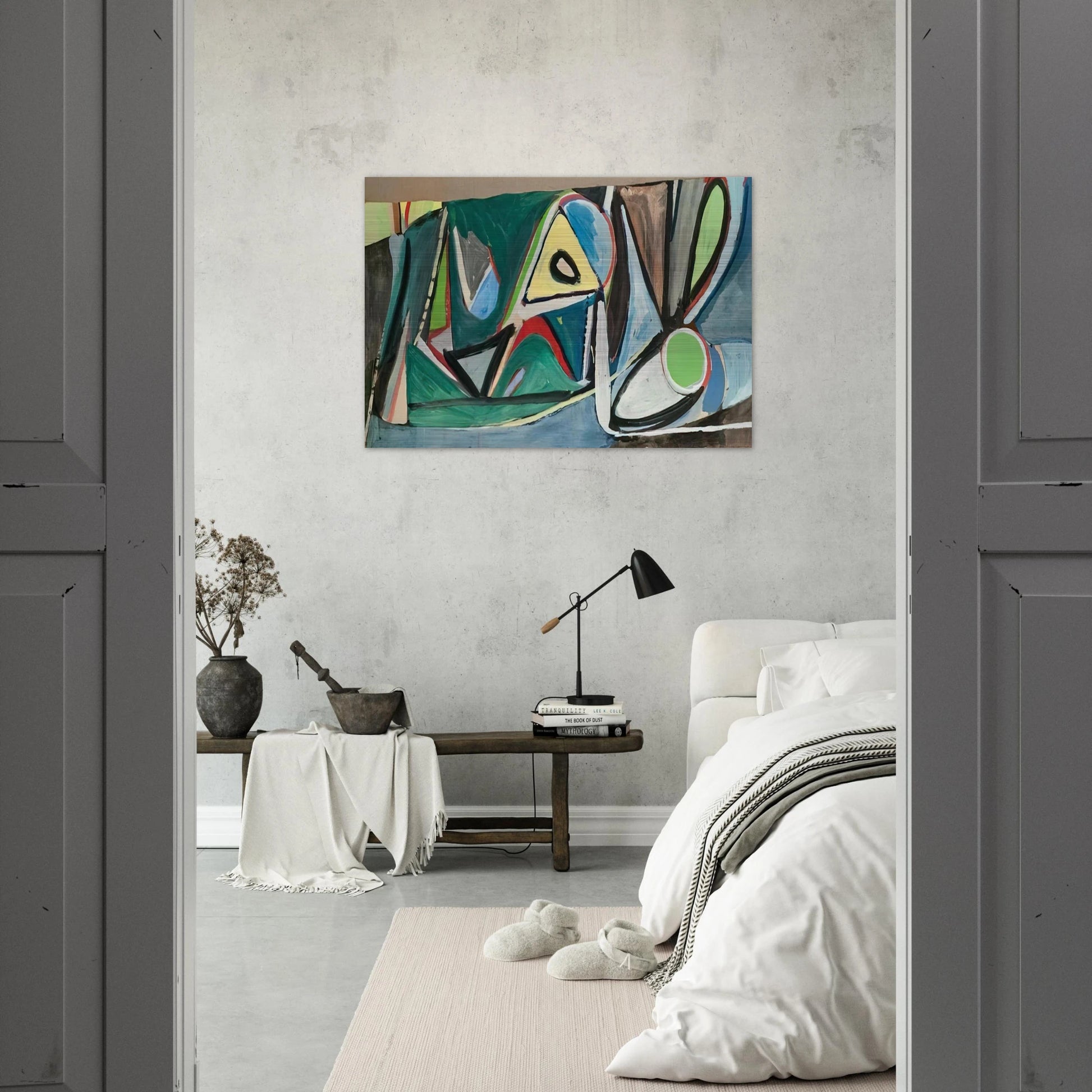 Montrouge - 1948 - Bram van Velde Brushed Aluminum Print - 70x100 cm / 28x40 inches | Bram van Velde Aluminum Print | Bram van Velde Prints