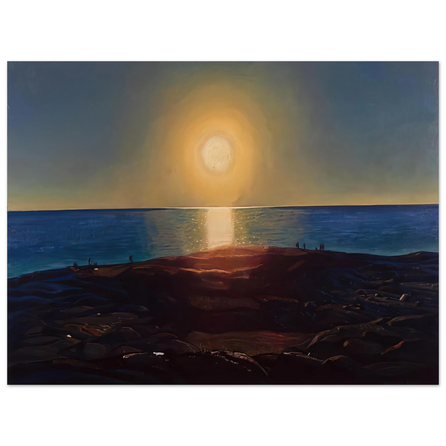 Rockwell Kent - Calm and Free Maine Coast  75x100 cm / 30x40inches Fine Art Poster
