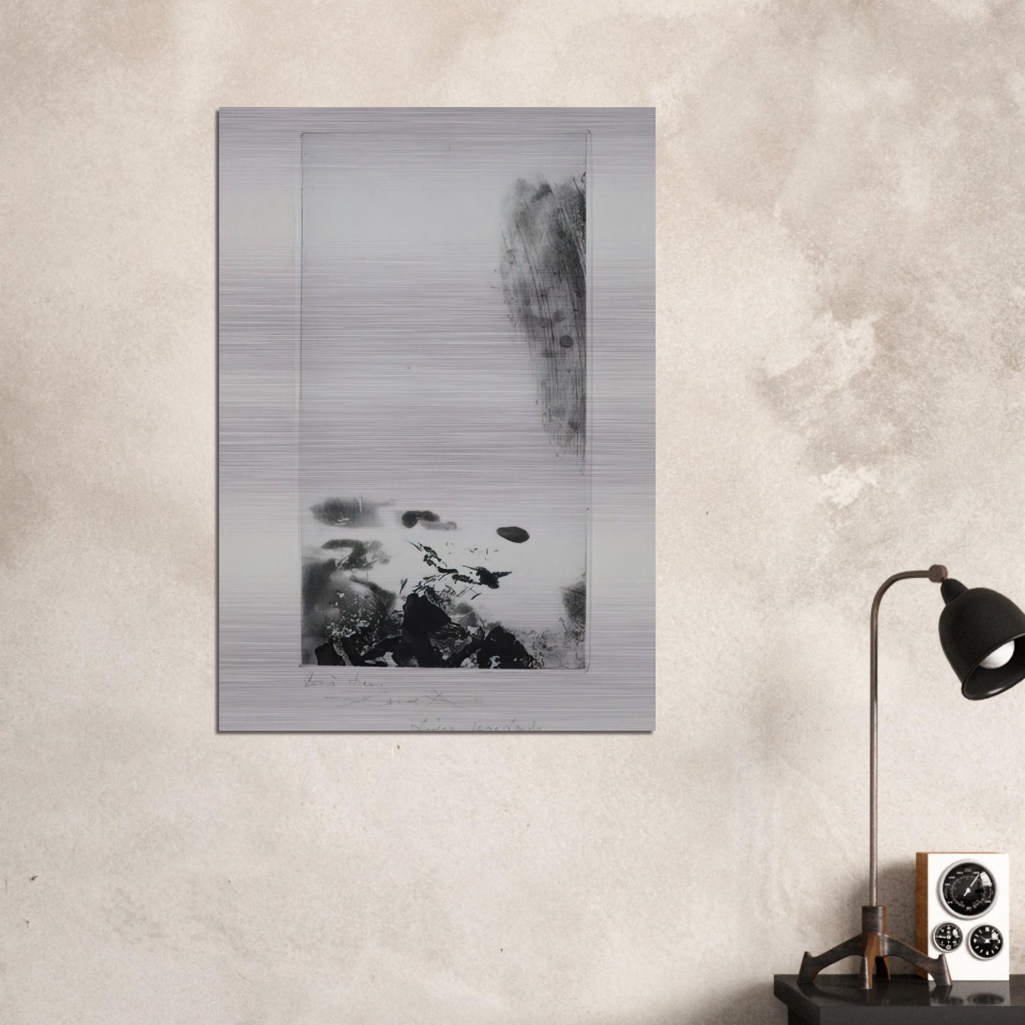 WAITING FOR A HOLIDAY 1974 - Zao Wou-Ki Brushed Aluminum Print - 70x100 cm / 28x40 inches | Zao Wou-Ki Aluminum Print | Zao Wou-Ki Prints