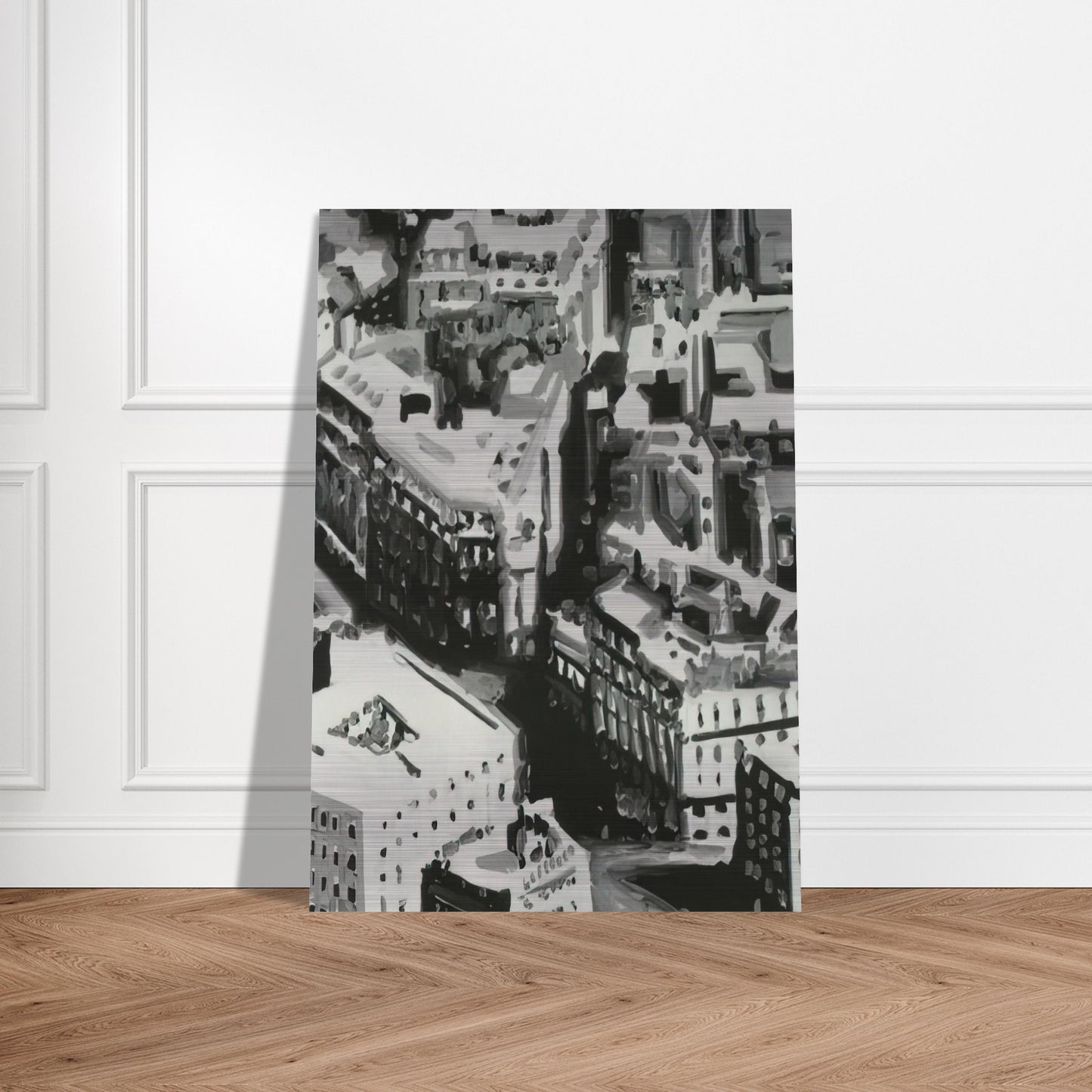 TOWNSCAPE P1 1968 - Gerhard Richter Brushed Aluminum Print - 70x100 cm / 28x40 inches | Gerhard Richter Aluminum Print | Gerhard Richter Prints