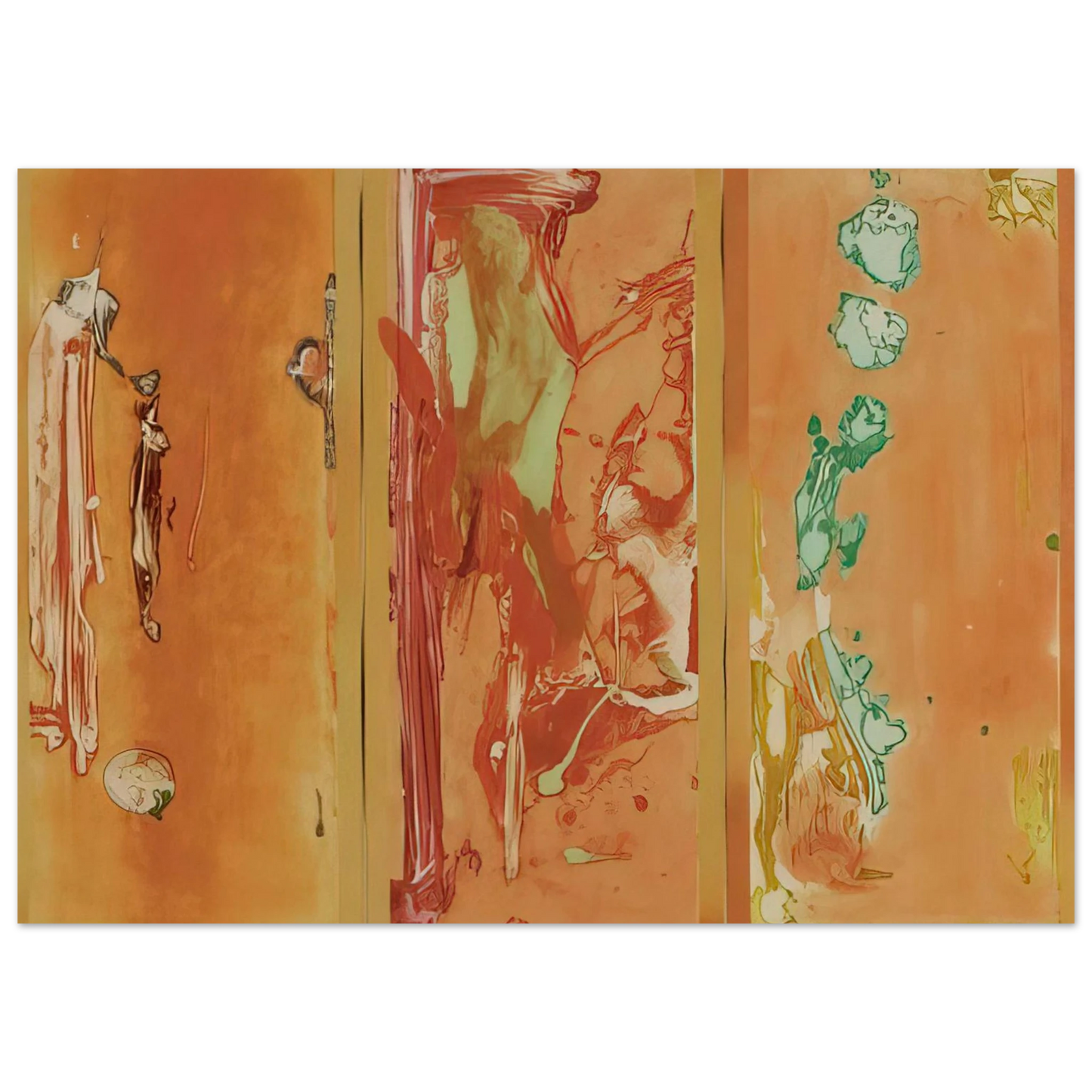 Helen Frankenthaler - Gateway - 1988 Wall art - 45x60 cm / 18x24 inches - Fine Art Poster-canvas - -
