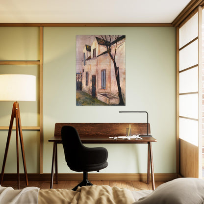 THE DEBRAY FARM - Maurice Utrillo Brushed Aluminum Print - 70x100 cm / 28x40 inches | Maurice Utrillo Aluminum Print | Maurice Utrillo Prints