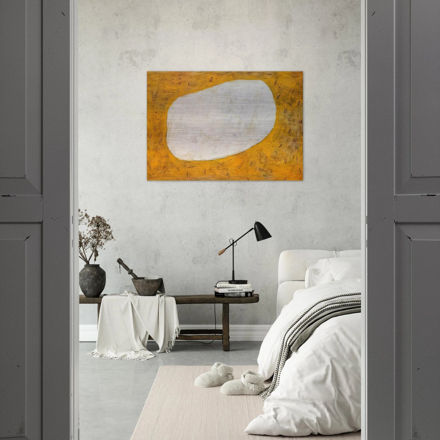 Homage to Dubuffet I - 1952 - Gene Davis Brushed Aluminum Print - 70x100 cm / 28x40 inches | Gene Davis Aluminum Print | Gene Davis Prints