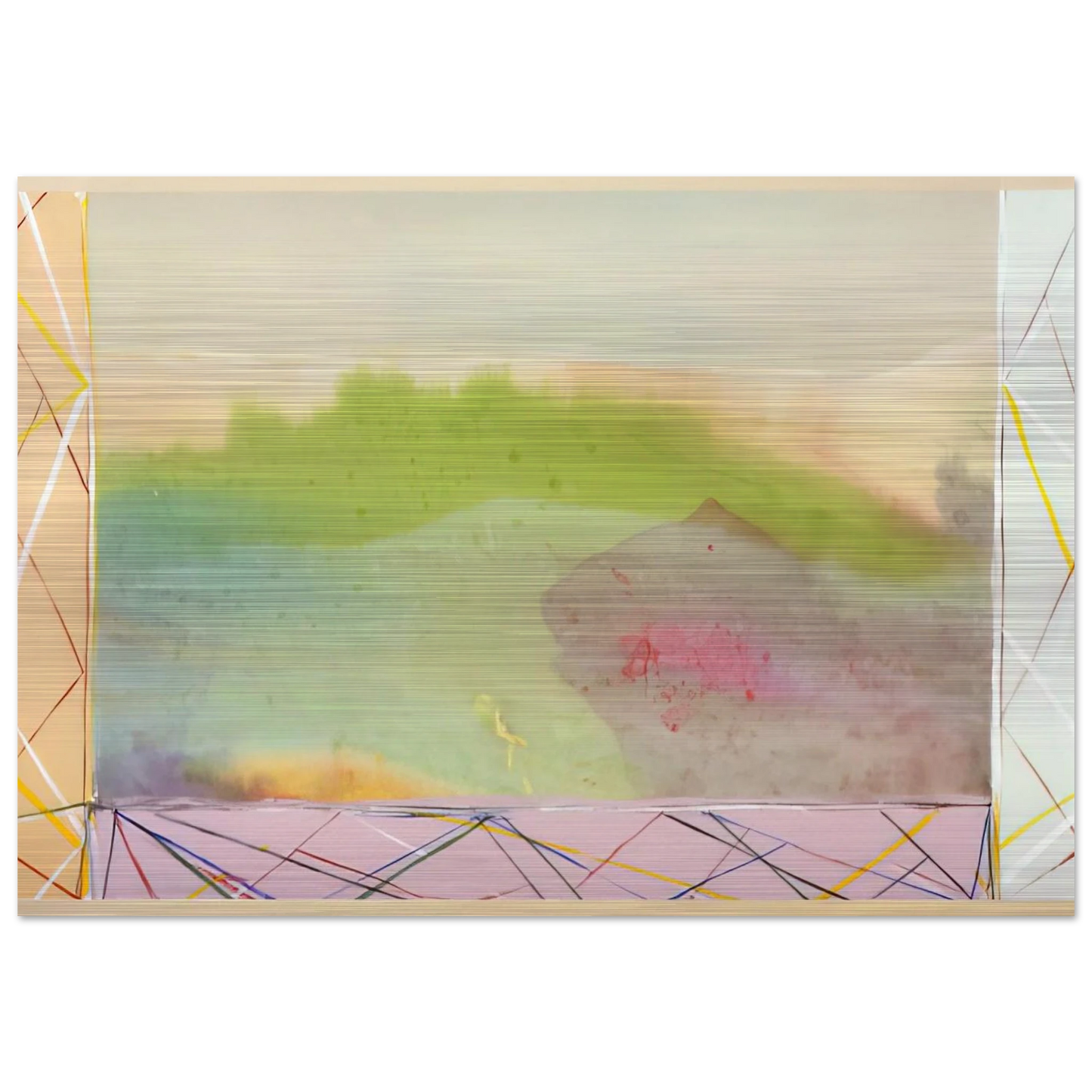 A Vision - 1988 - Ronnie Landfield Brushed Aluminum Print - 70x100 cm / 28x40 inches | Ronnie Landfield Aluminum Print | Ronnie Landfield Prints