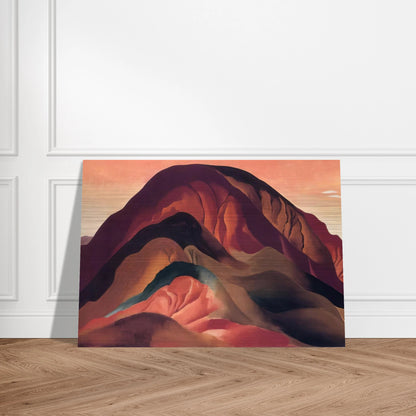 Rust Red Hills - Georgia O'Keeffe Brushed Aluminum Print - 70x100 cm / 28x40 inches | Georgia O'Keeffe Aluminum Print | Georgia O'Keeffe Prints