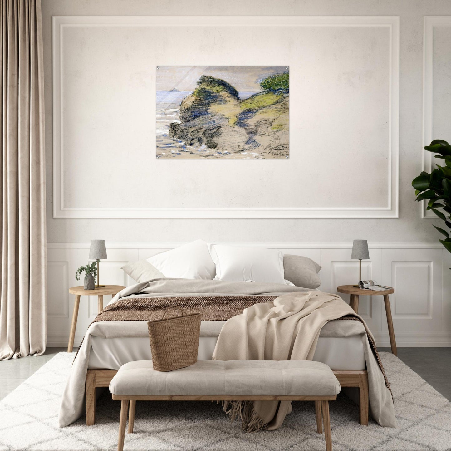 Oregon Coast - Childe Hassam Acrylic Print - 70x100 cm / 28x40″ inches