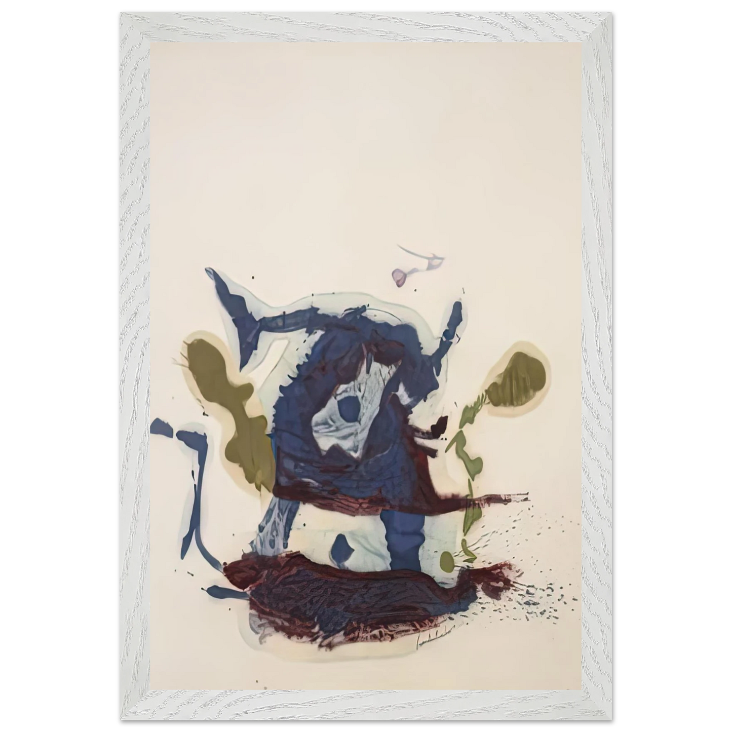 Helen Frankenthaler - Vessel, 1961- Wall Art - 28x40 inches / 70x70 cm - Canvas (Imperial)-canvas - -