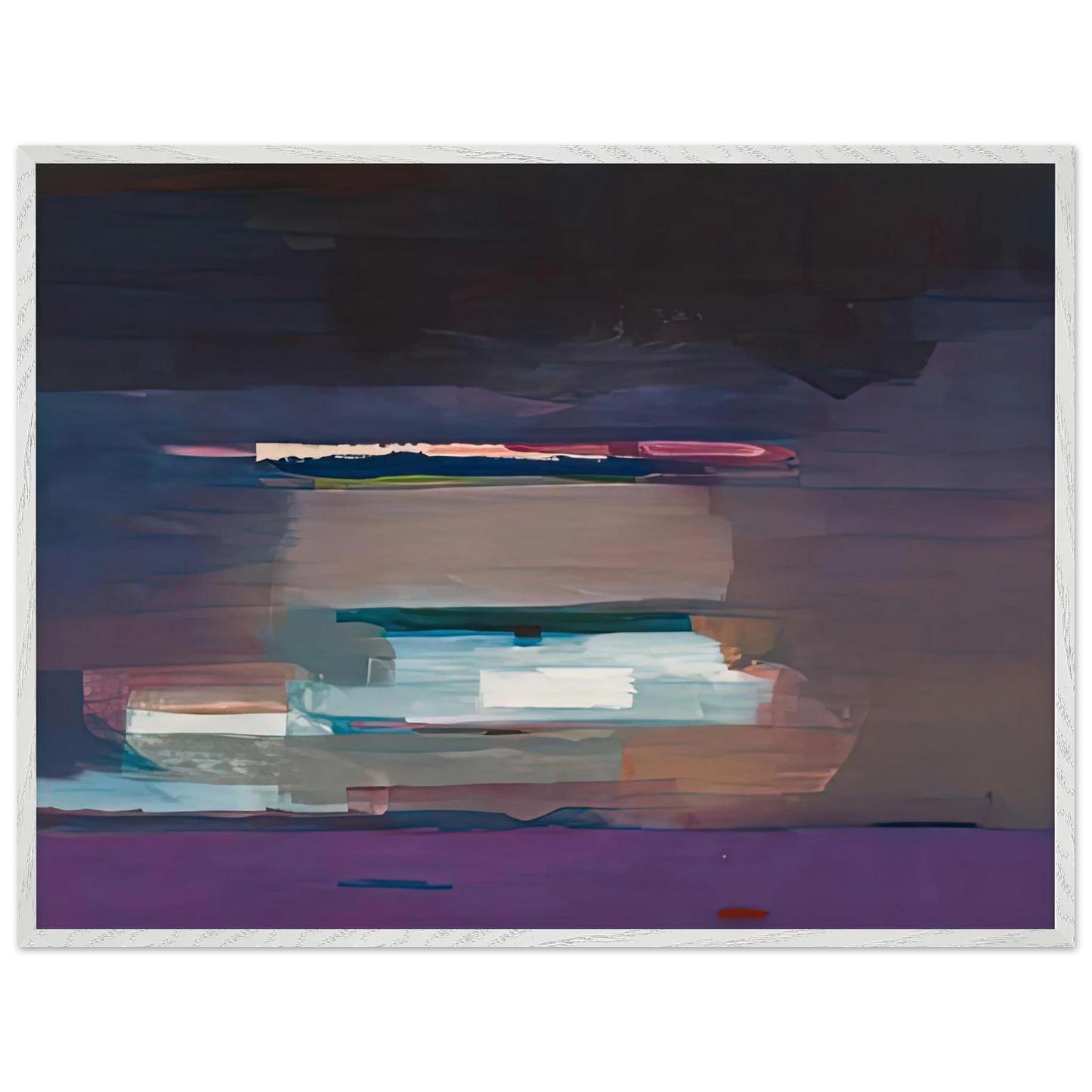 Helen Frankenthaler - Viewpoint I, 1974- Wall Art - 21x29.7 cm / 8x12" - Premium Wooden Framed Poster With Fine Art Paper-canvas - Black frame