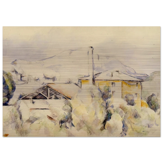 The Lime Kiln - Paul Cézanne Brushed Aluminum Print - 70x100 cm / 28x40 inches | Paul Cézanne Aluminum Print | Paul Cézanne Prints