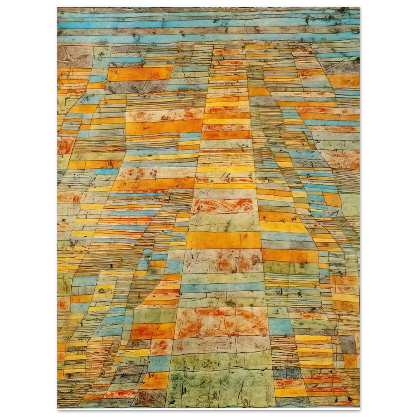 Paul Klee - HIGHWAY AND BYWAYS 1929  75x100 cm / 30x40inches Fine Art Poster