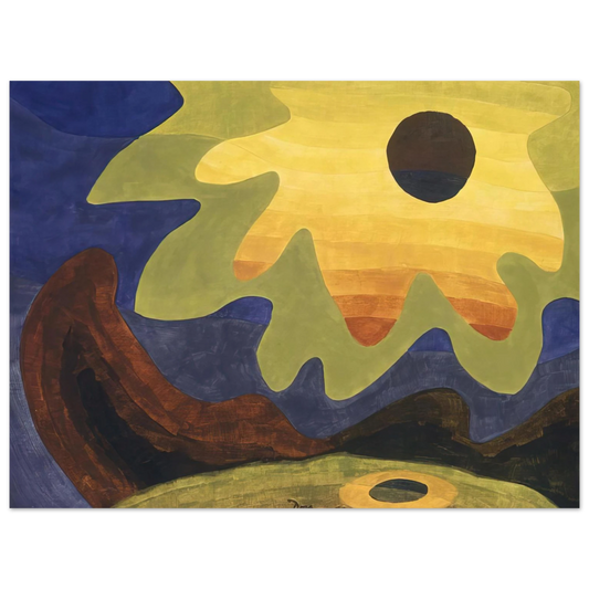 Arthur Dove - Sun - 1943  75x100 cm / 30x40inches Fine Art Poster