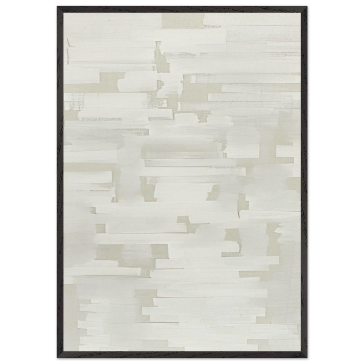 Number 107 - 1950 - Ad Reinhardt 70x100 cm / 28x40 inches Framed Art Print – Black Wooden Frame