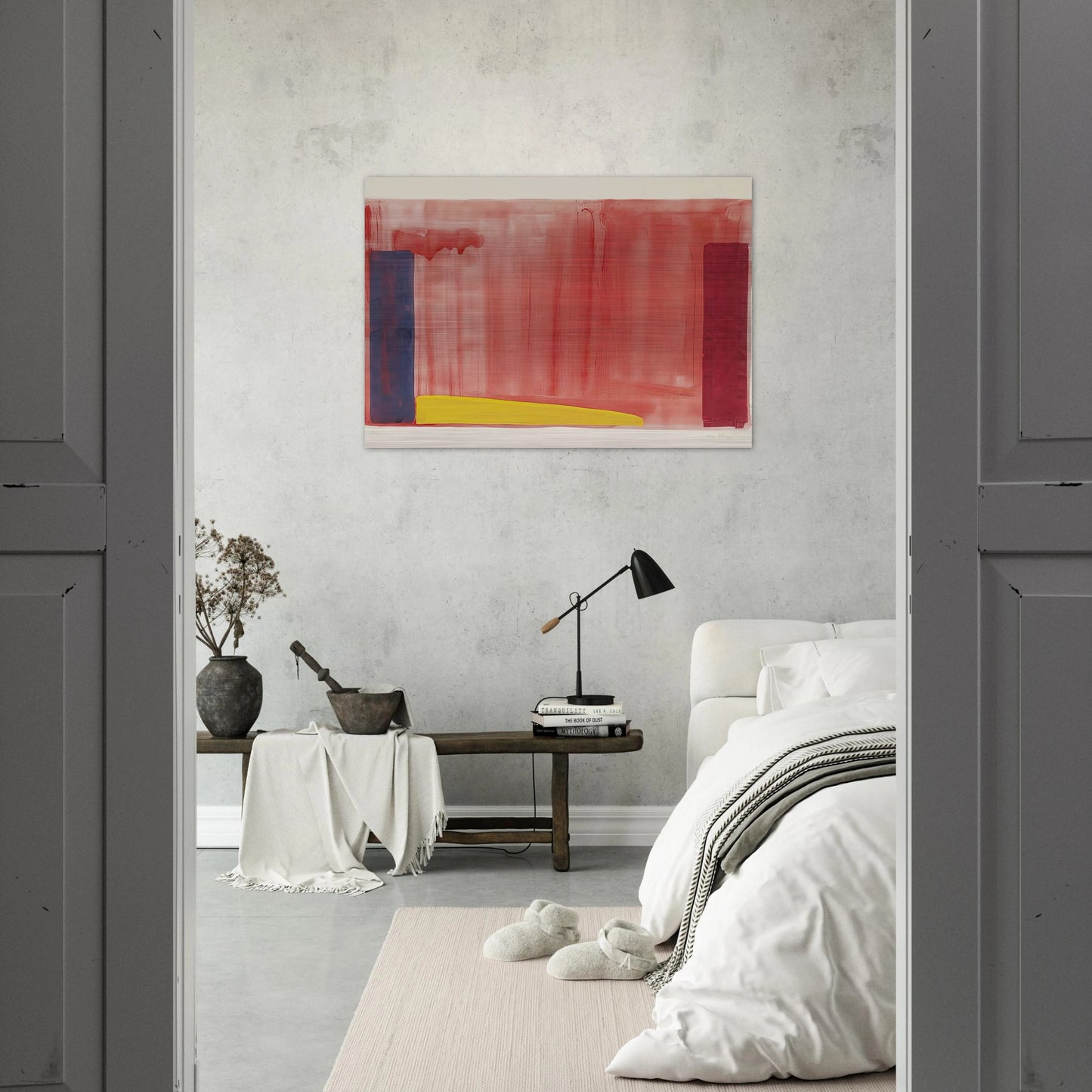 Untitled - Color Field Painting - John Hoyland Brushed Aluminum Print - 70x100 cm / 28x40 inches | John Hoyland Aluminum Print | John Hoyland Prints