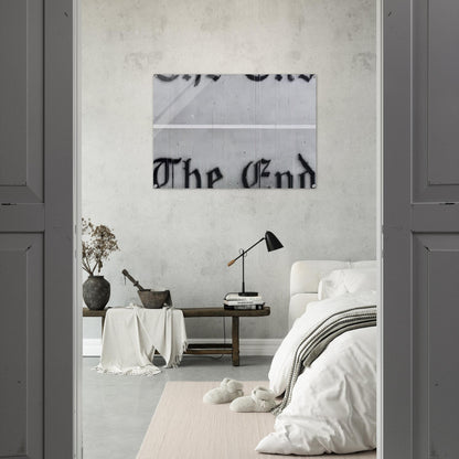 THE END 1991 - Edward Ruscha Acrylic Print - 70x100 cm / 28x40″ inches
