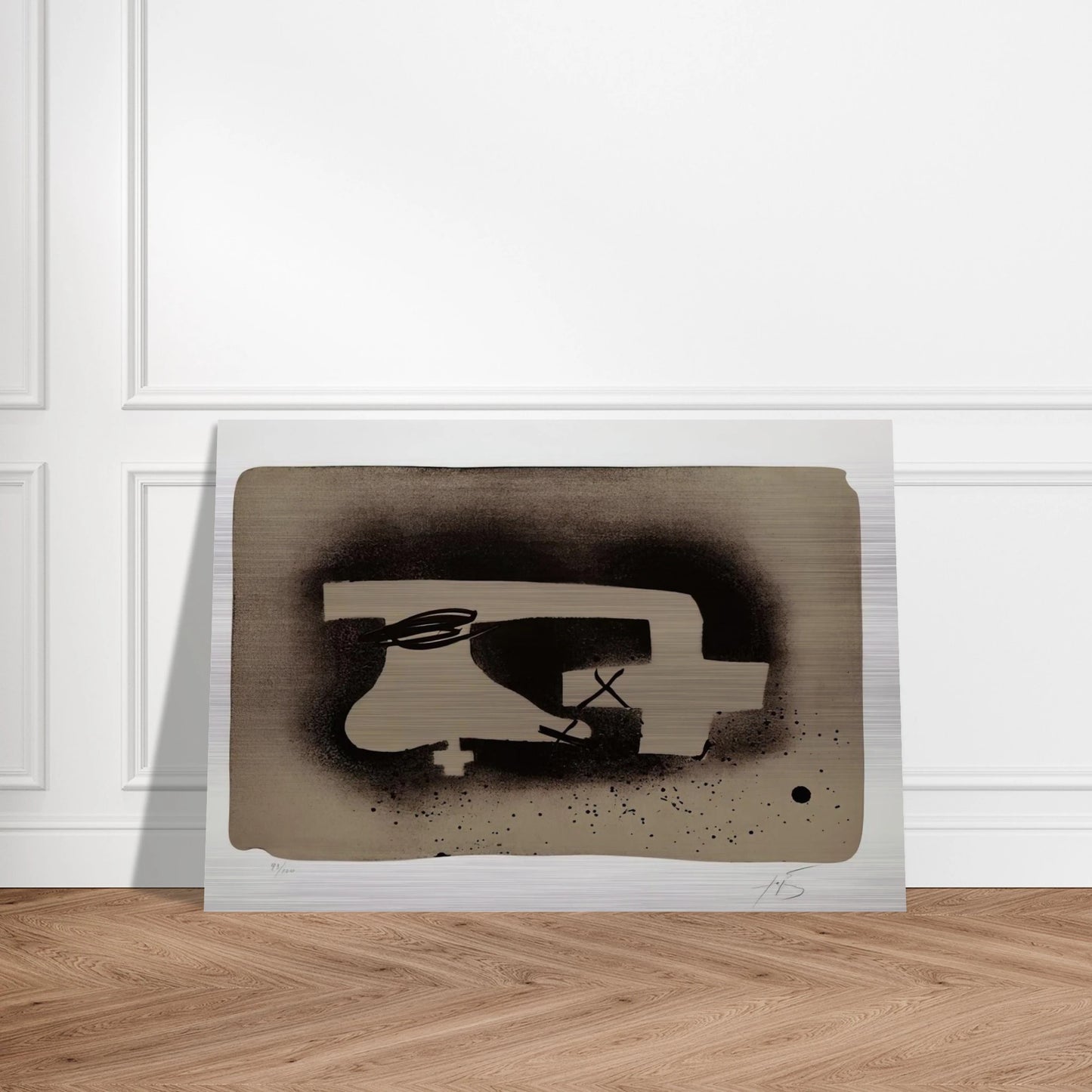 ERINNERUNGEN I 1988 - Antoni Tapies Brushed Aluminum Print - 70x100 cm / 28x40 inches | Antoni Tapies Aluminum Print | Antoni Tapies Prints