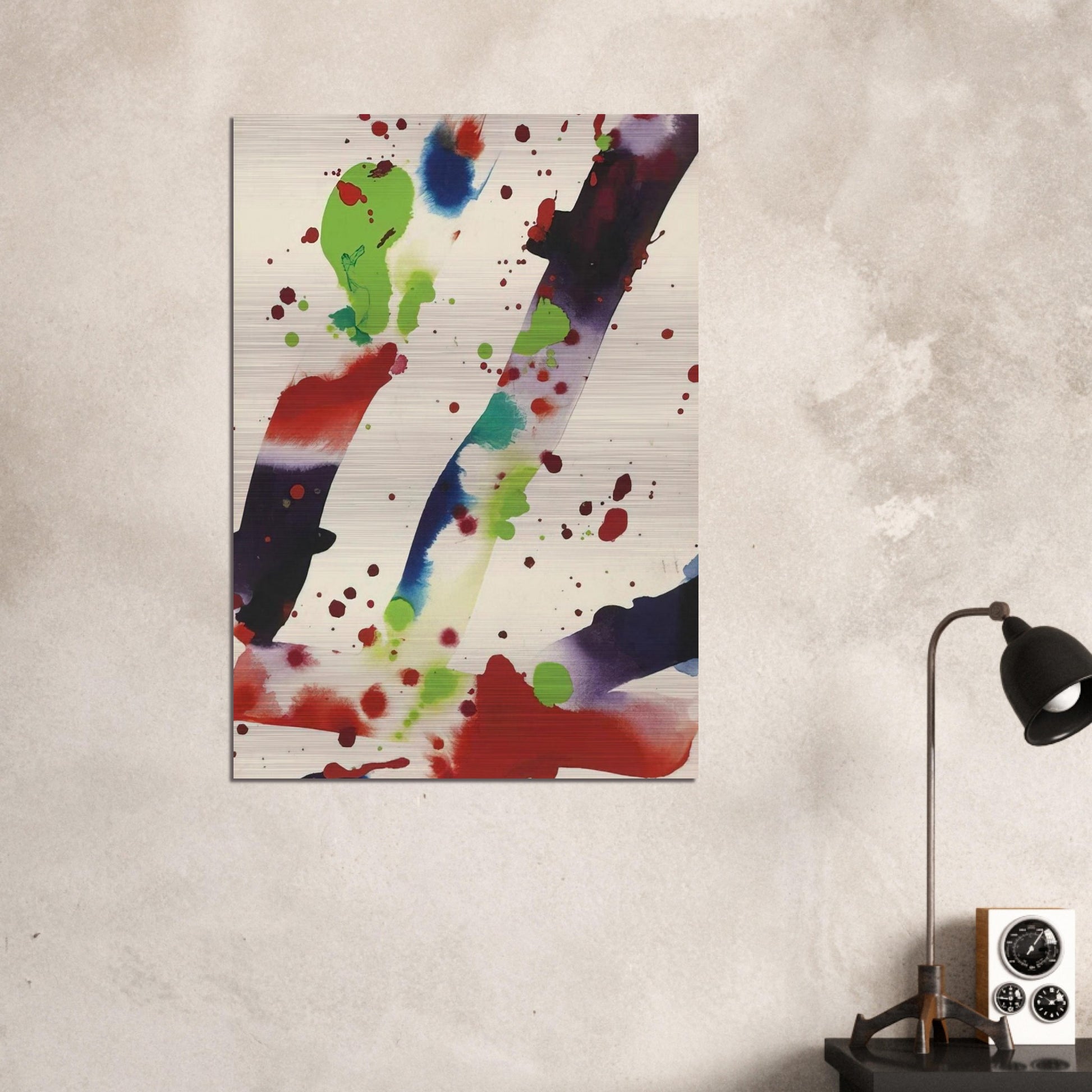Hello - Sam Francis Brushed Aluminum Print - 70x100 cm / 28x40 inches | Sam Francis Aluminum Print | Sam Francis Prints