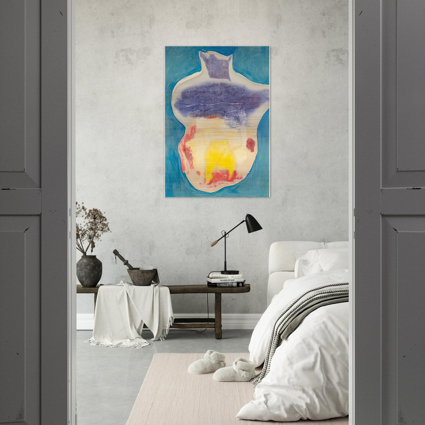 Narcissus, 1963- - Helen Frankenthaler Brushed Aluminum Print - 70x100 cm / 28x40 inches | Helen Frankenthaler Aluminum Print | Helen Frankenthaler Prints